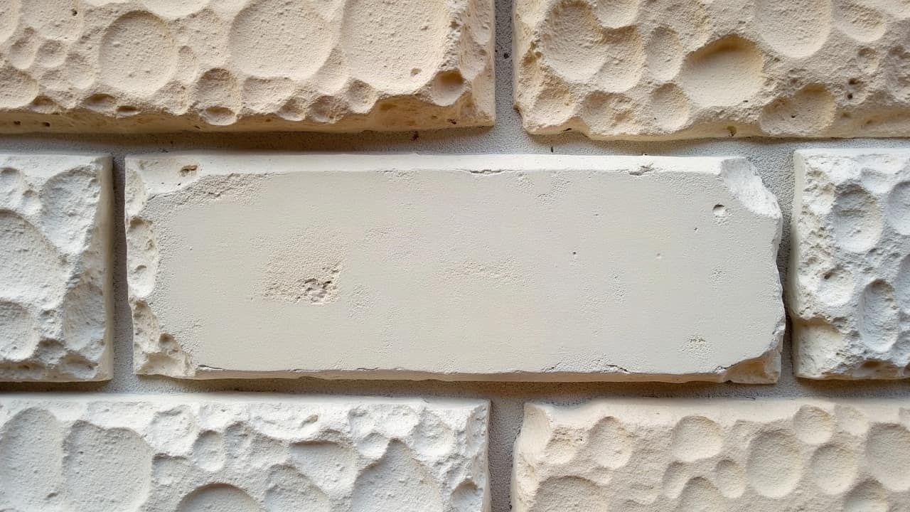 Détail d'un pan de mur enduit en bon état de propreté, surface uniforme et nette