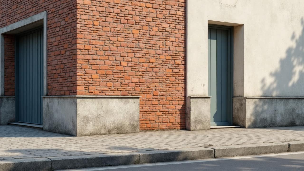 Coupe schématique d'un bas de mur illustrant la zone d'humidité concentrée entre le sol et le premier tiers de la façade